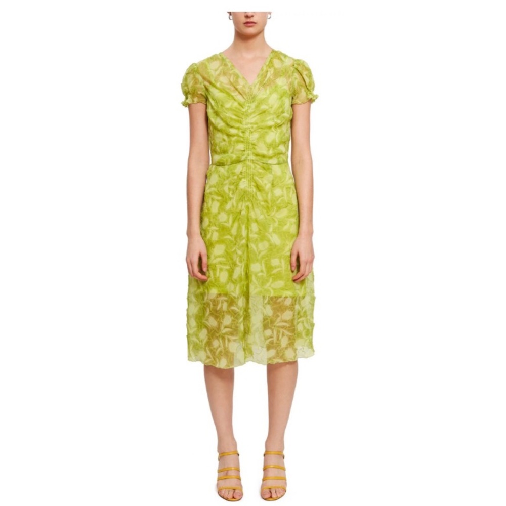 NWT Opening Ceremony Puff Sleeves Crinkle Dress